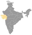 India • |1540/1948| • Jadeja of Nawanagar dynasty: map